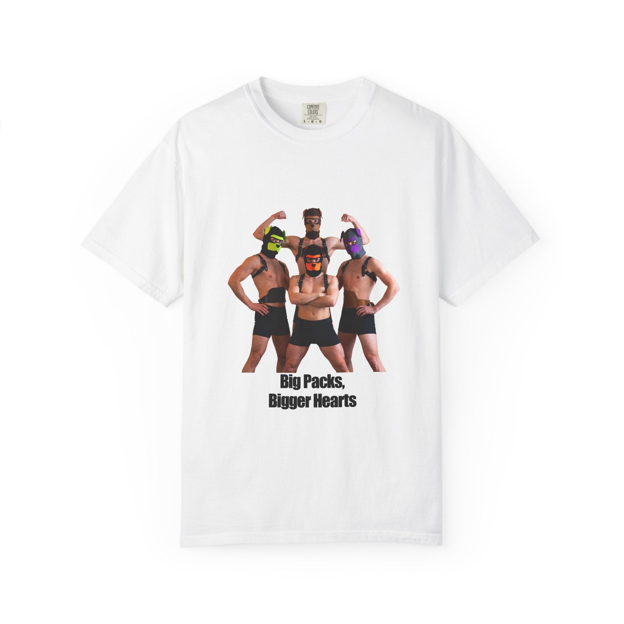 T-Shirt — Big Packs, Bigger Hearts (Funny Group Pride Graphic Tee)