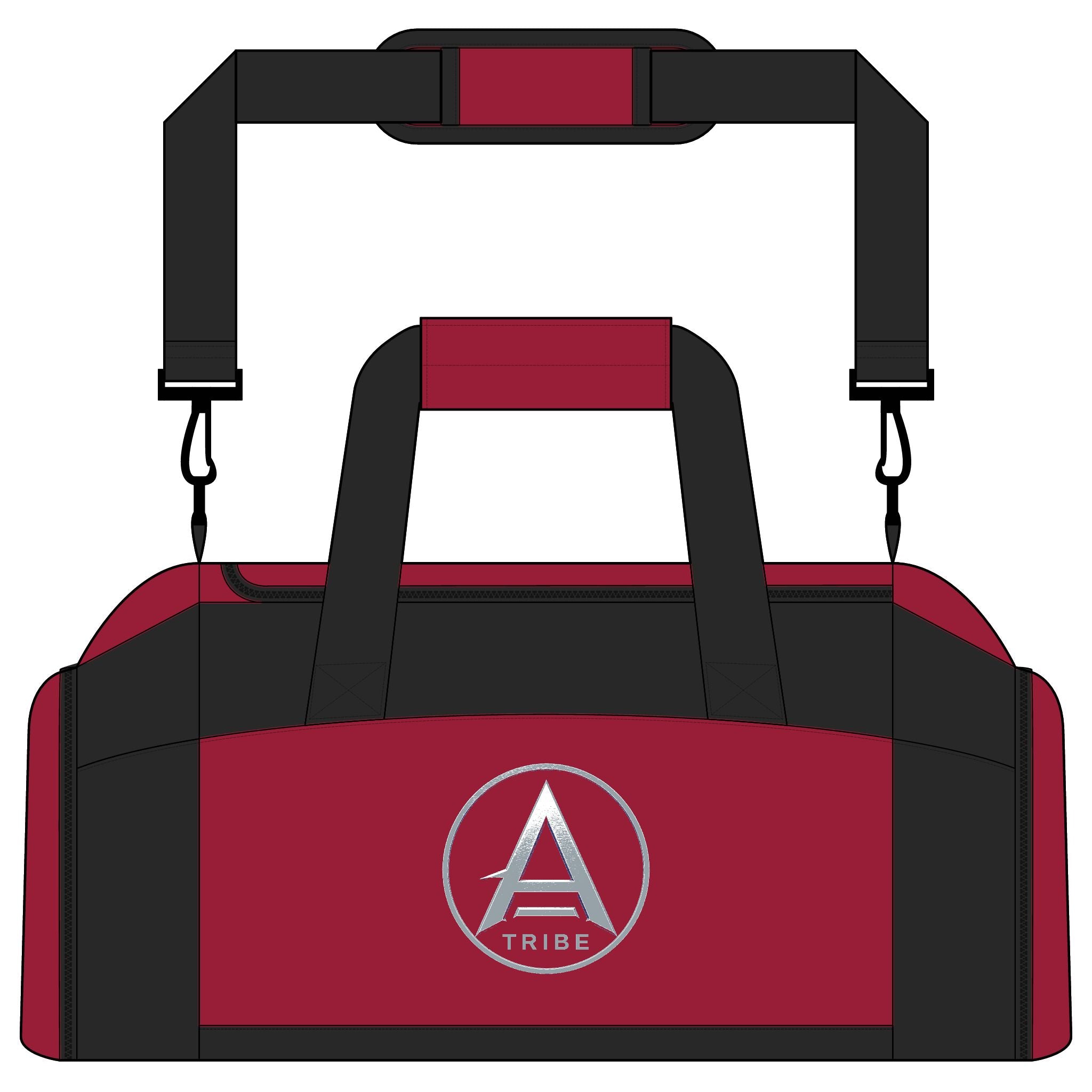 Apex Tribe Logo Gym Bag — Durable Sports Duffel for Athletes & Gamers