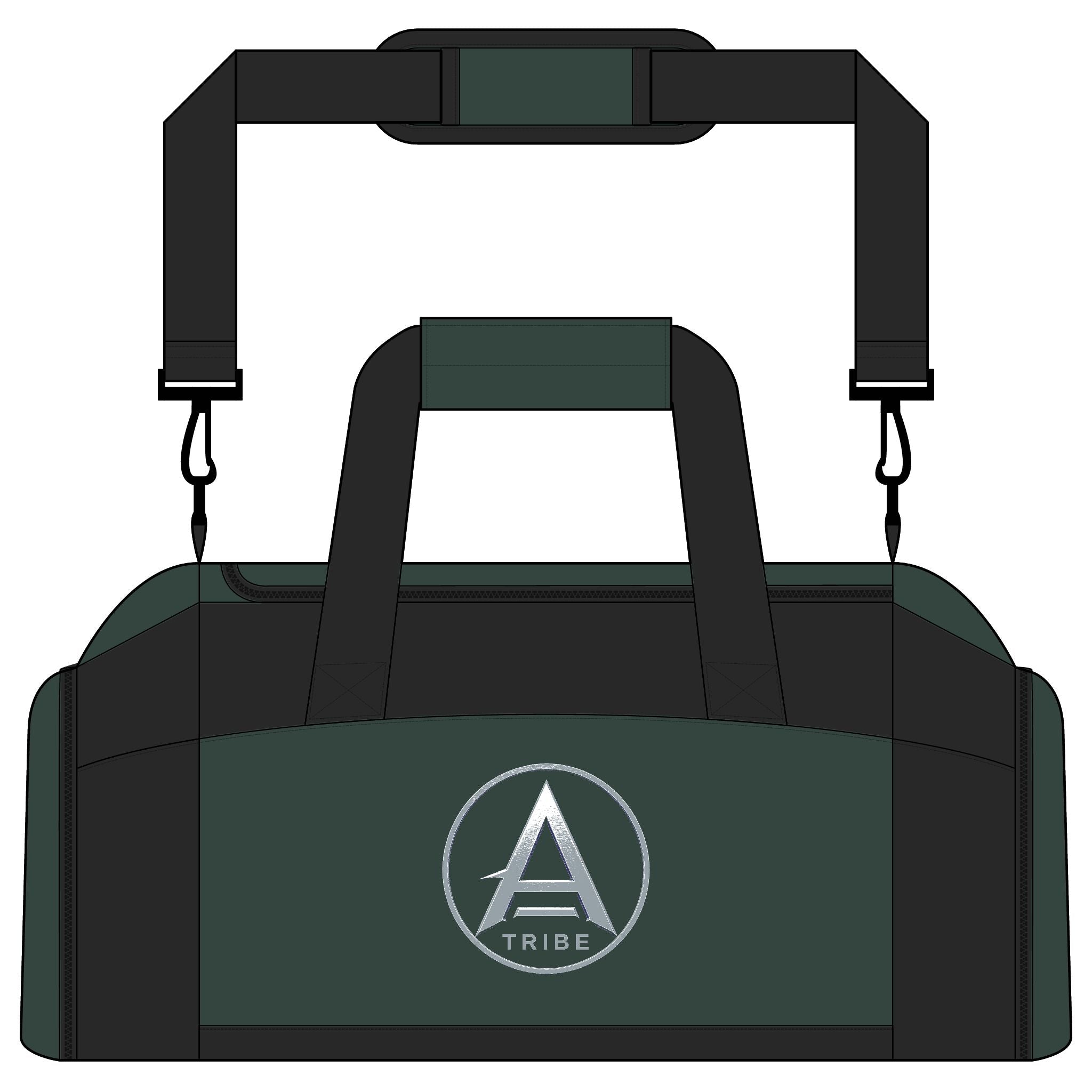 Apex Tribe Logo Gym Bag — Durable Sports Duffel for Athletes & Gamers