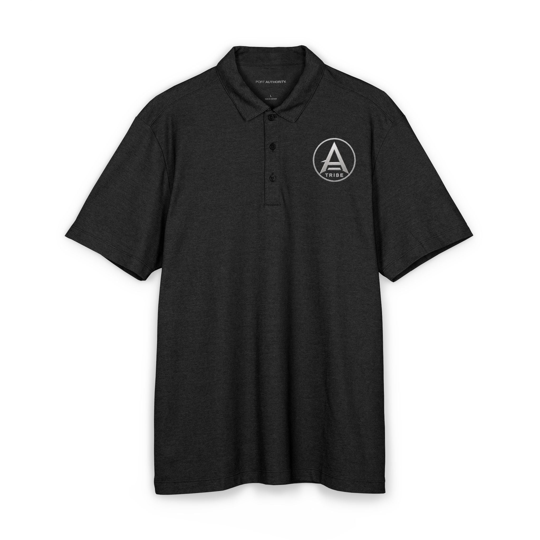 Men's Embroidered Polo Shirt - 'Apex Tribe' Crest