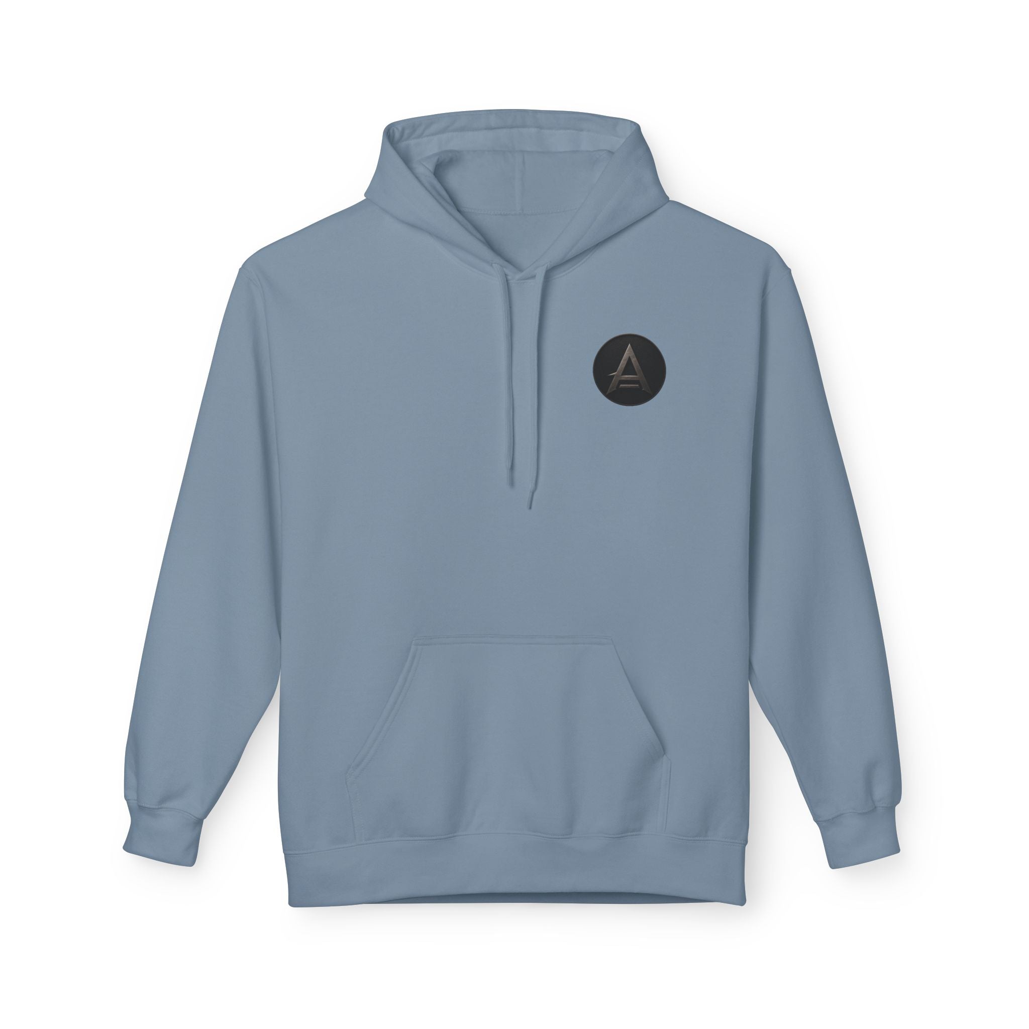 Apex Tribe Logo Hoodie — Small Chest Emblem, Modern Casual Pullover
