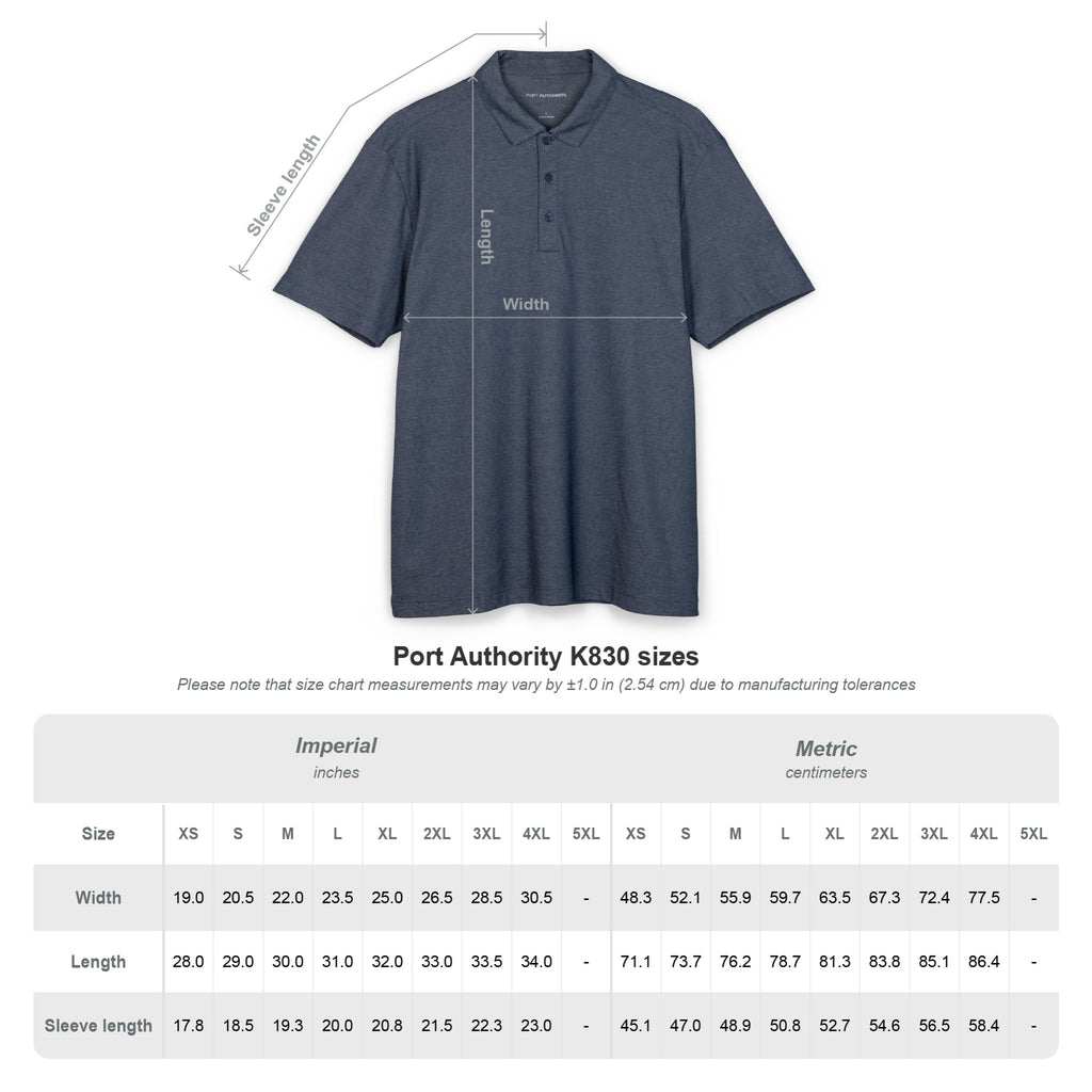 Men's Embroidered Polo Shirt - 'Apex Tribe' Crest