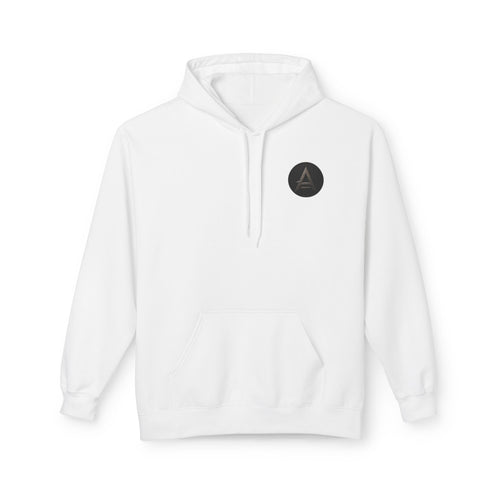 Apex Tribe Logo Hoodie — Small Chest Emblem, Modern Casual Pullover