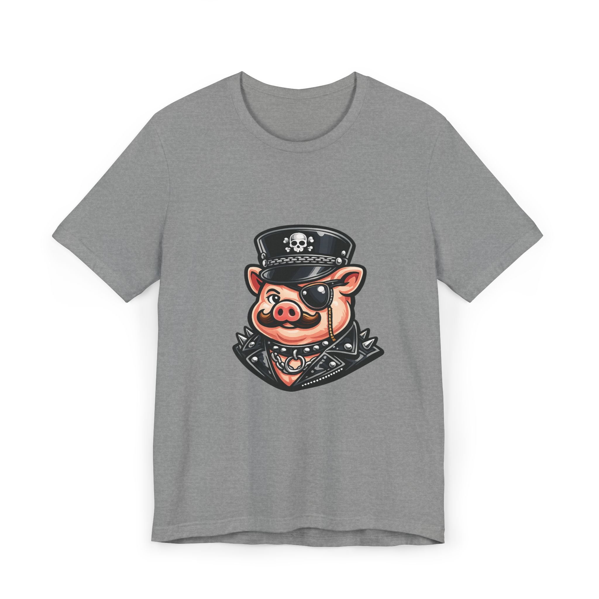 Mr. Pig went to market, dressed to misbehave.