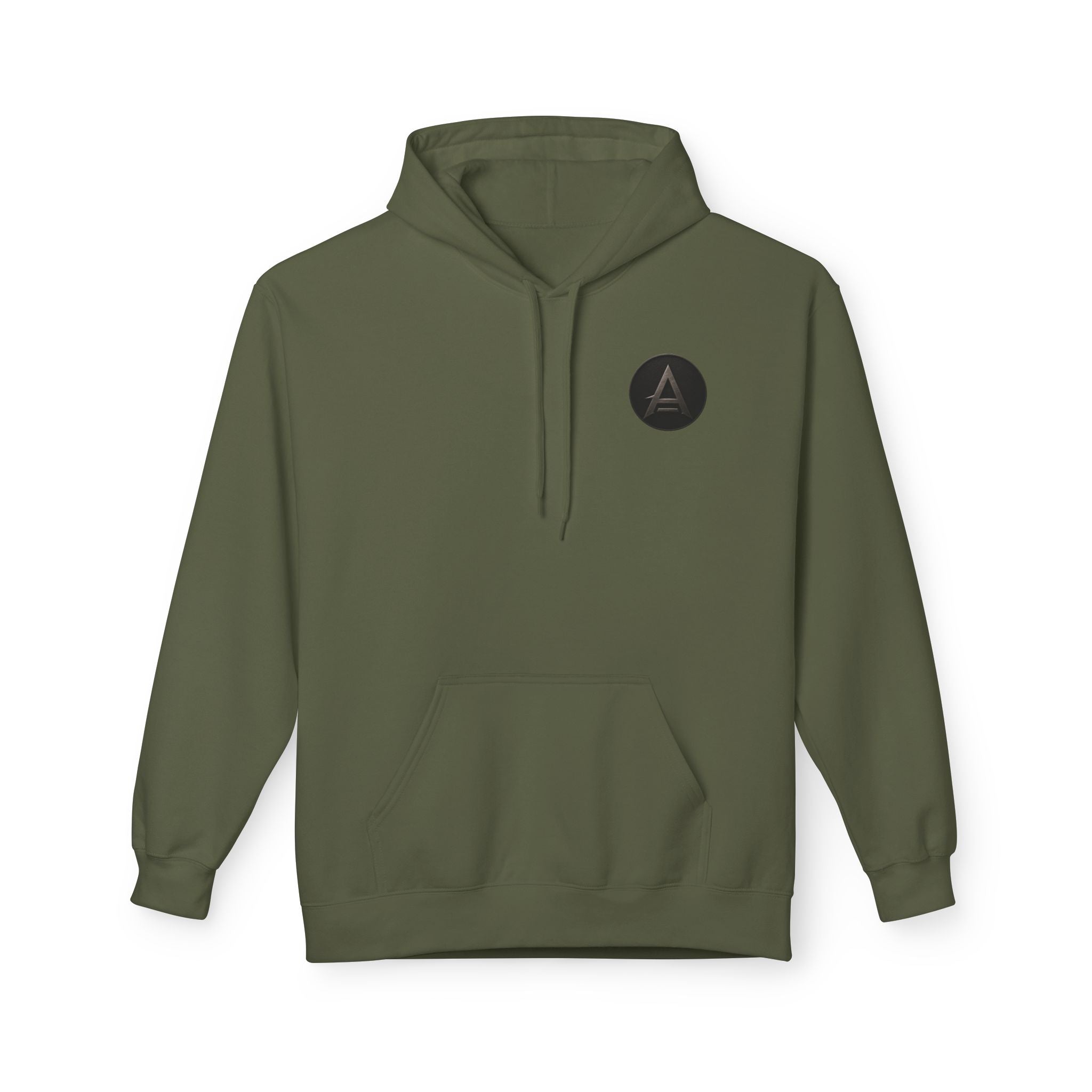 Apex Tribe Logo Hoodie — Small Chest Emblem, Modern Casual Pullover