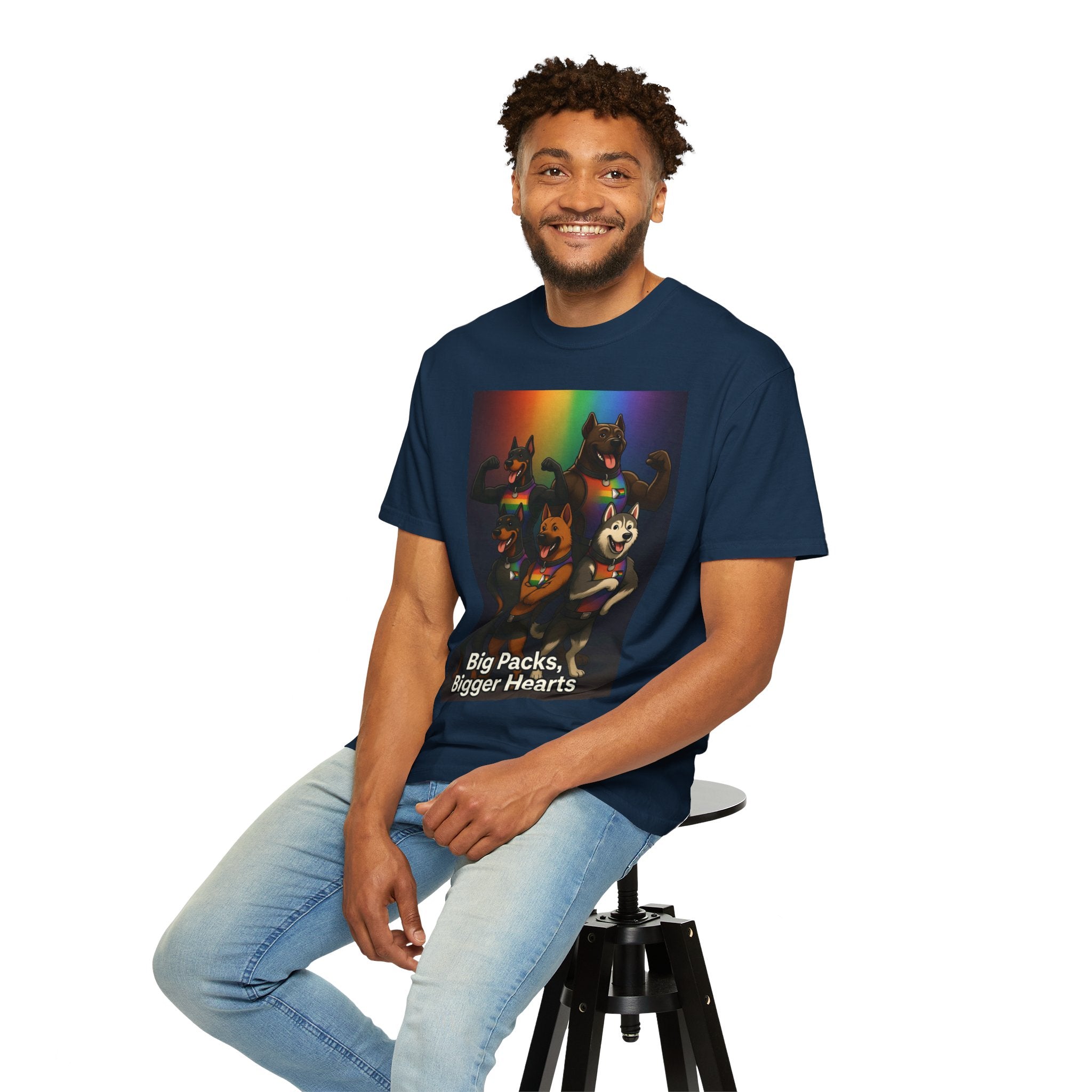 Pride Dog Pack T-Shirt — "Big Packs, Bigger Hearts"