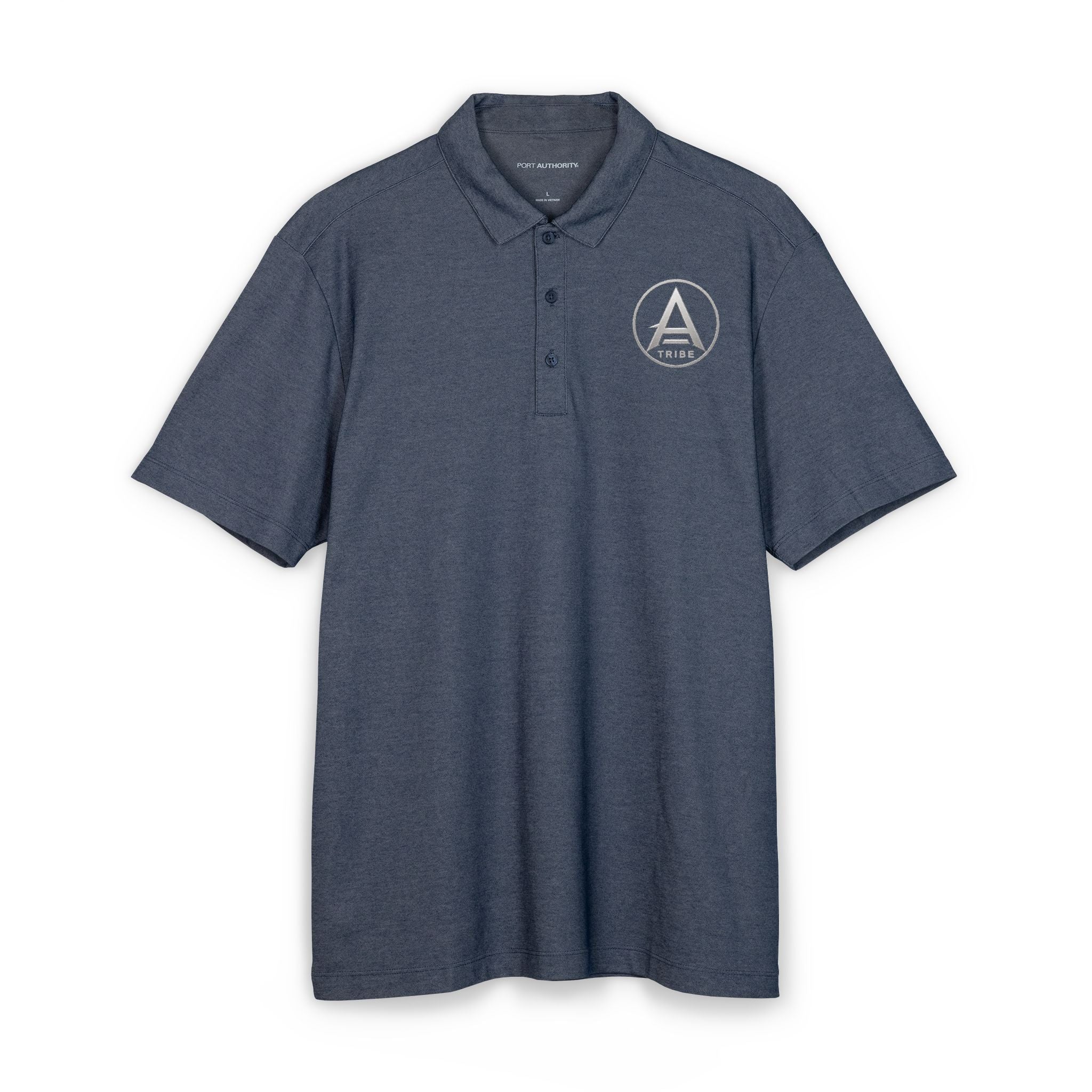 Men's Embroidered Polo Shirt - 'Apex Tribe' Crest