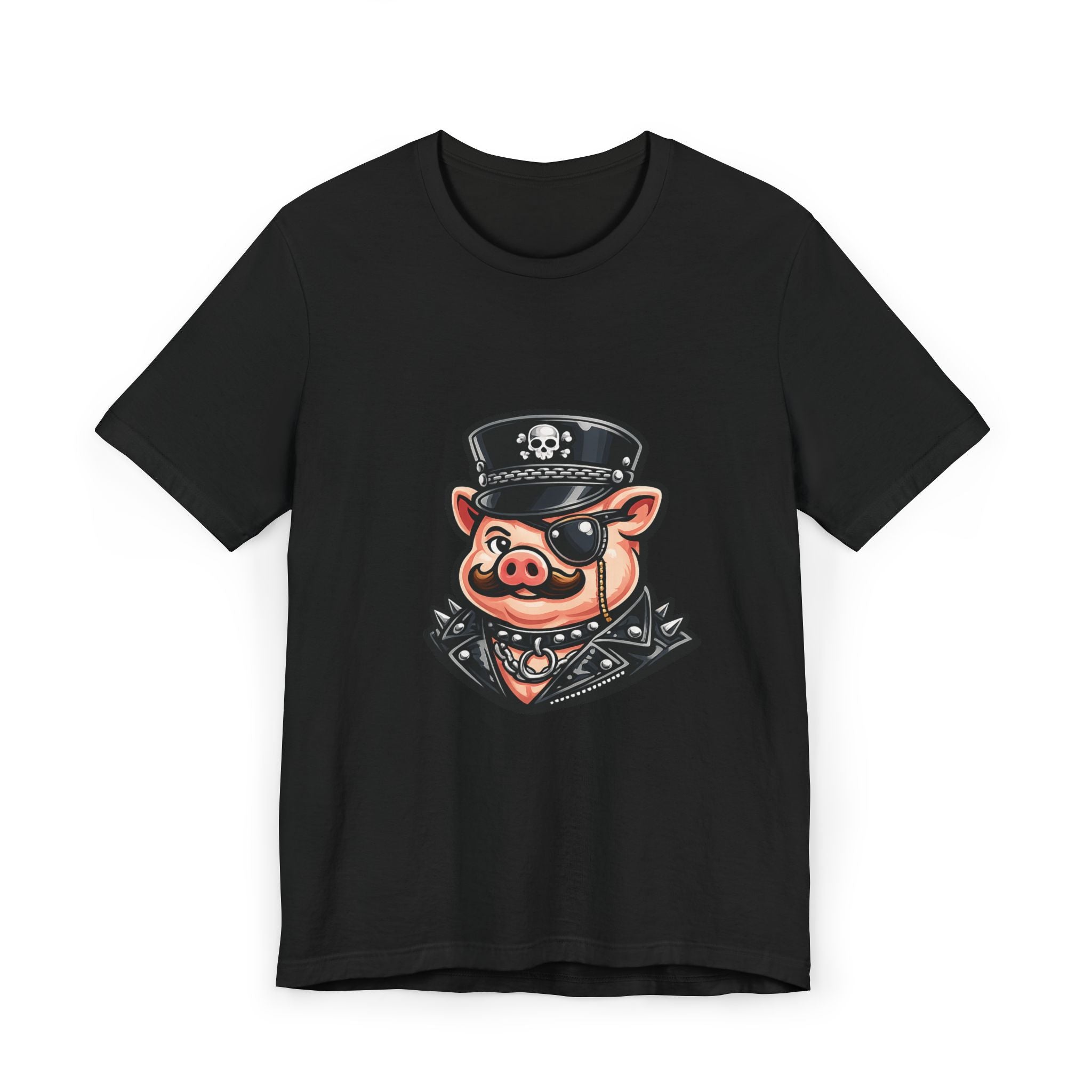 Mr. Pig went to market, dressed to misbehave.
