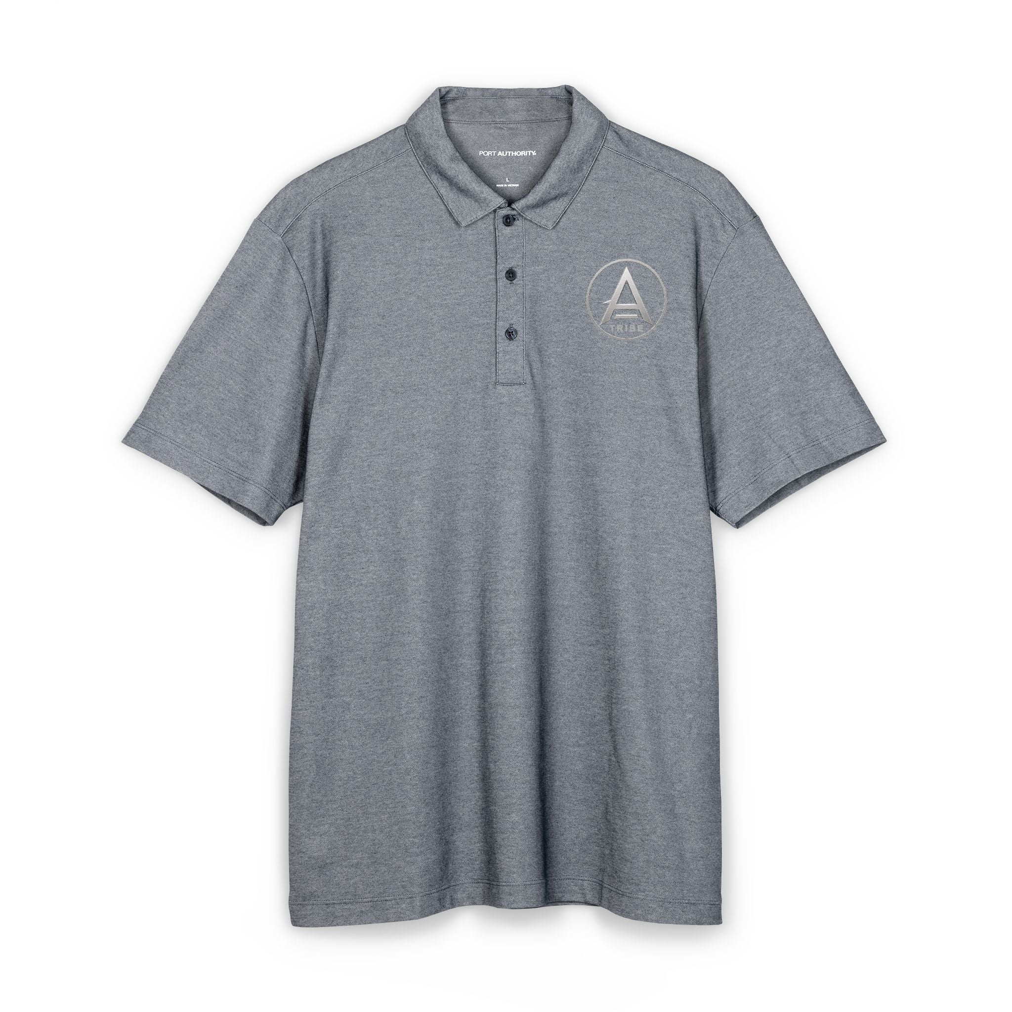 Men's Embroidered Polo Shirt - 'Apex Tribe' Crest