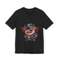 Bacon, but make it wicked — a cute little devil pig with leather attitude and just enough trouble to get noticed.