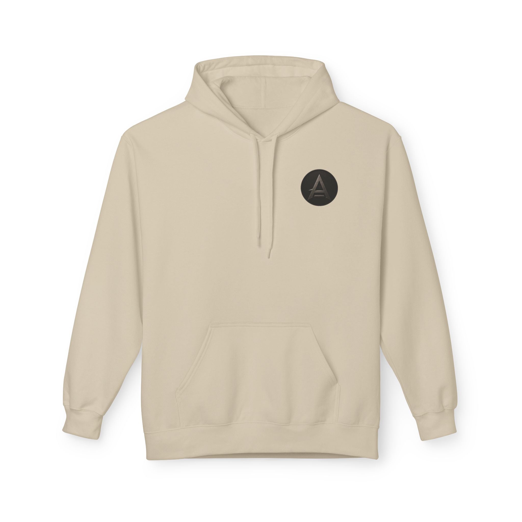 Apex Tribe Logo Hoodie — Small Chest Emblem, Modern Casual Pullover