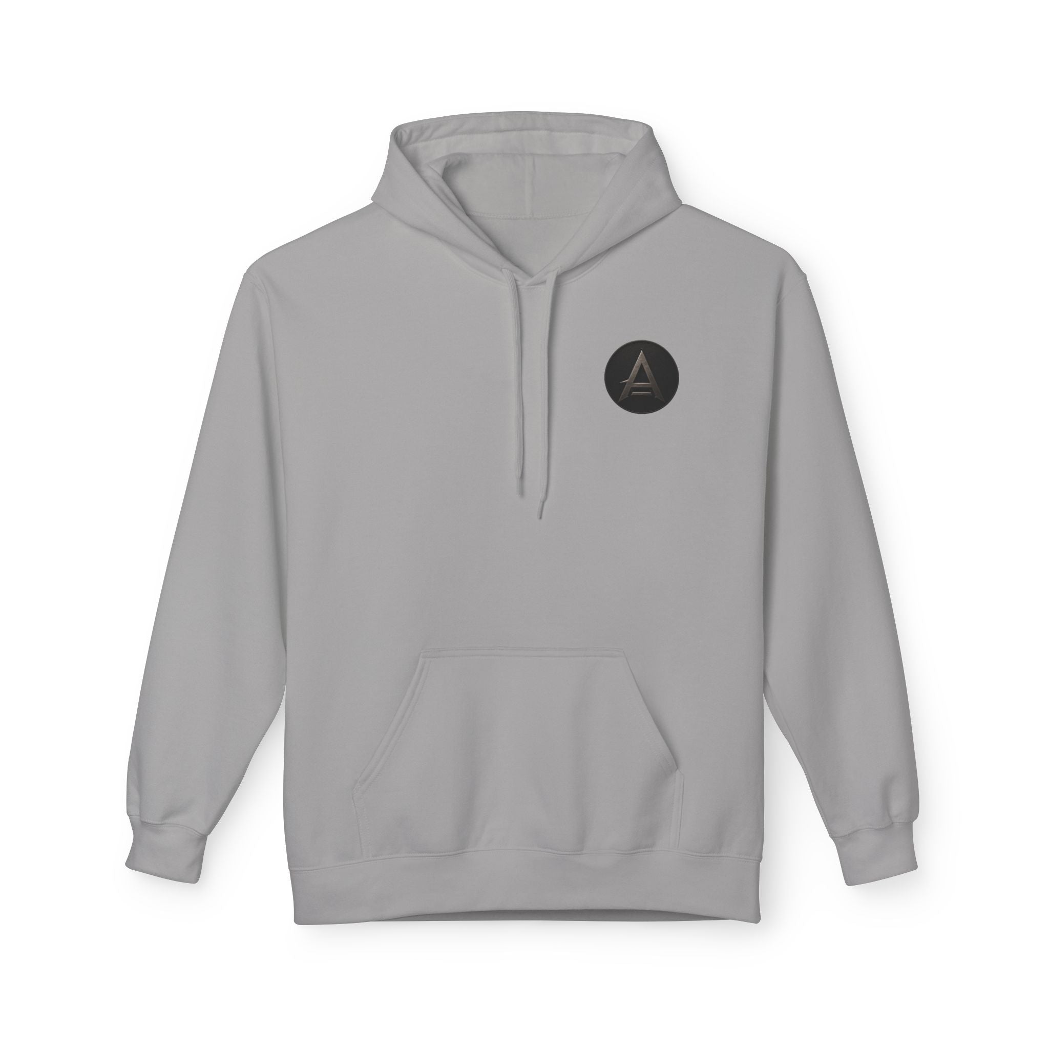 Apex Tribe Logo Hoodie — Small Chest Emblem, Modern Casual Pullover