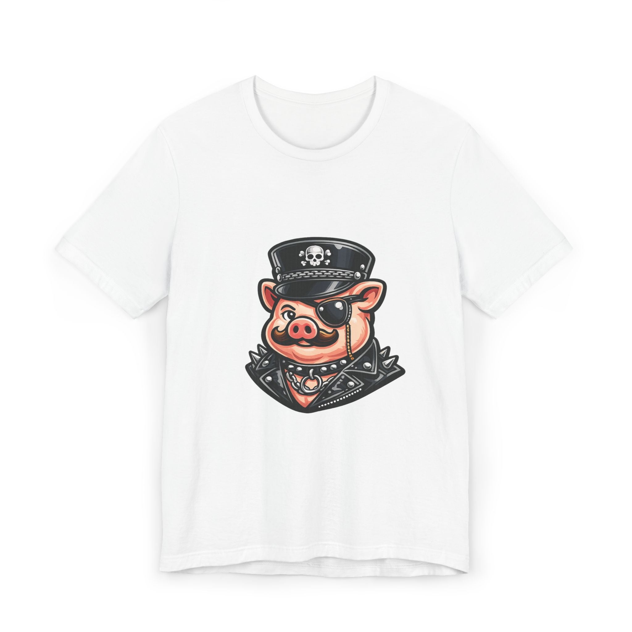 Mr. Pig went to market, dressed to misbehave.