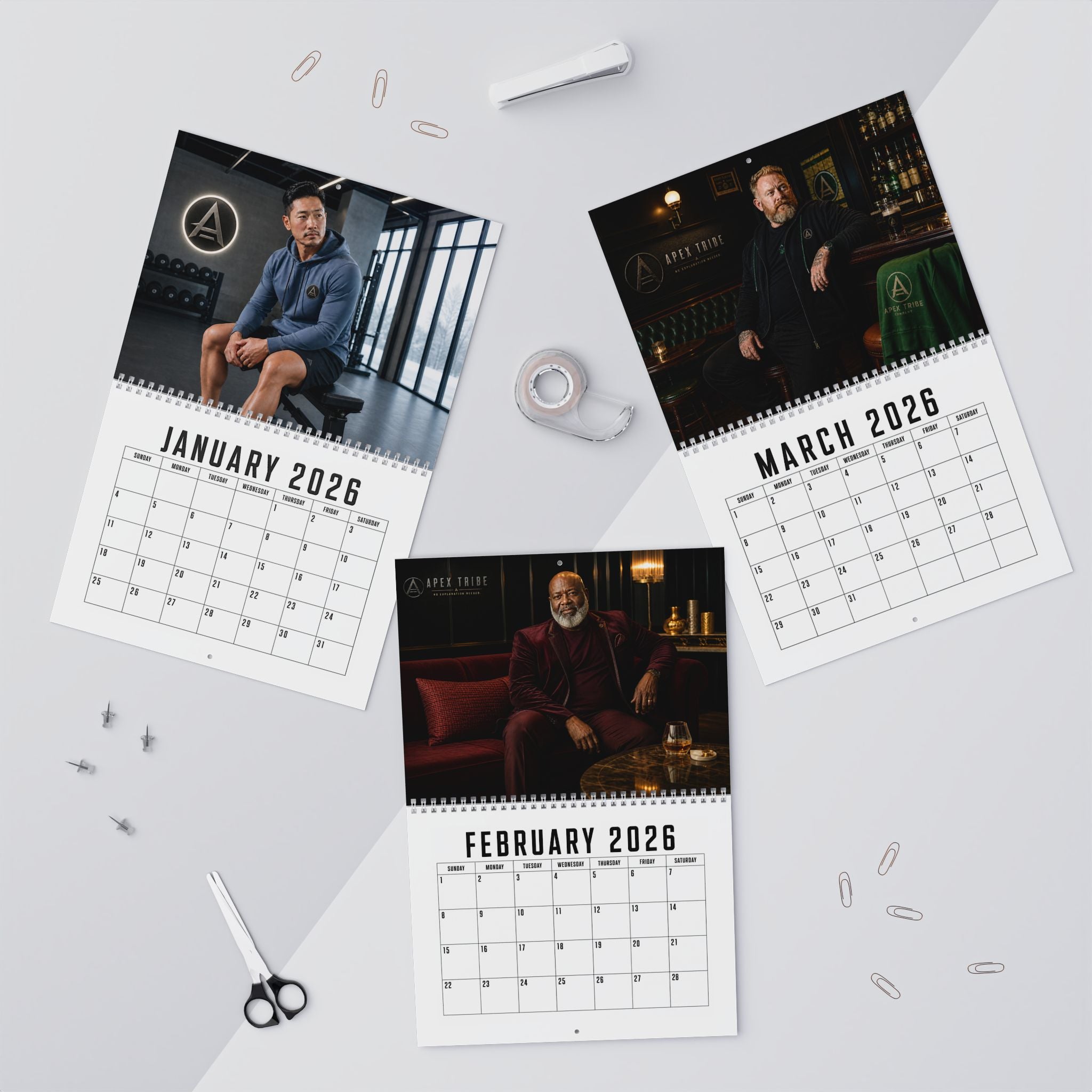 Men of Apex Tribe — 2026 Monthly Photo Calendar