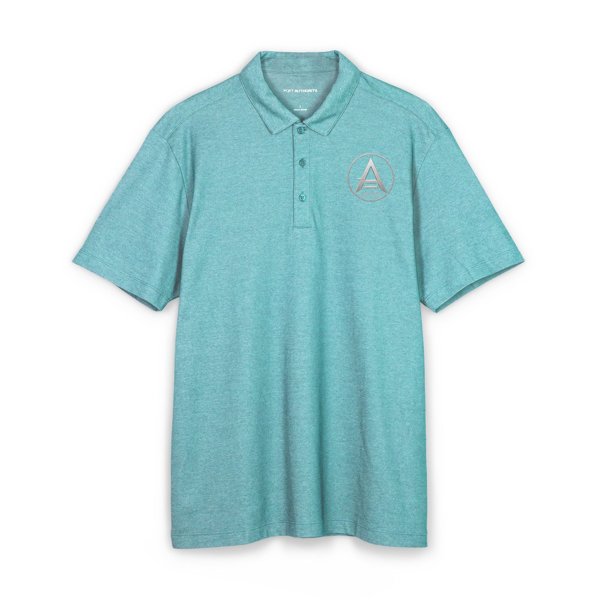 Men's Embroidered Polo Shirt - 'Apex Tribe' Crest